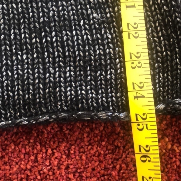 Women’s Vintage GH Bass & Co. Cowl Neck Black Knit PullOver Sweater Size XS - Picture 13 of 16